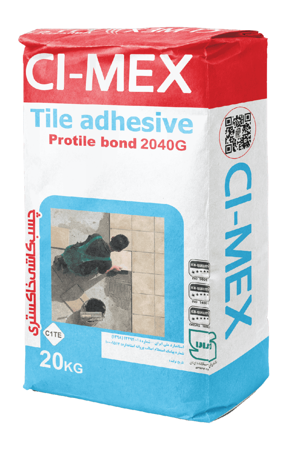 Tile adhesive C1TE Grey
