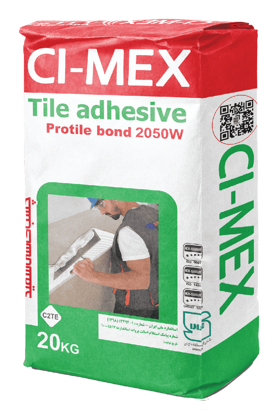 Tile adhesive C2TE White